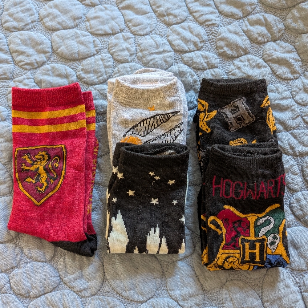 NWOT Harry Potter Sock Bundle Size Small